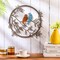 Metal Wall Art Bird on Tree Branch Silhouette Bird Art Decor for Living Room Garden Bedroom Office Home Wall Housewarming Party Decor(Vivid Color)